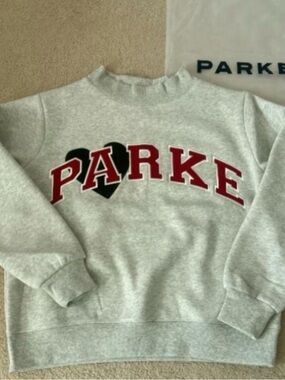 PARKE Grey Heart Sweatshirt - Comfortable & Stylish ❤ Wardrobe Staple